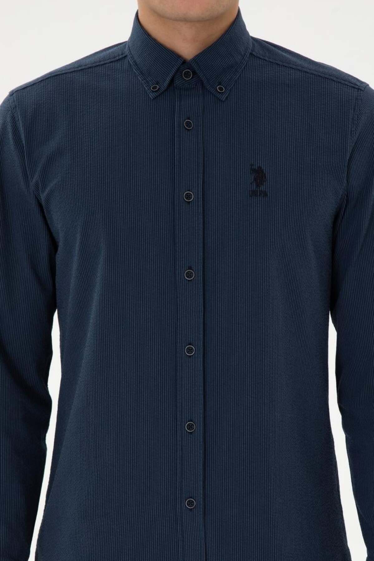 U.S Polo Assn. Erkek Dokuma Gömlek — رنگارنگ 2235985 — تصویر 4 از 4