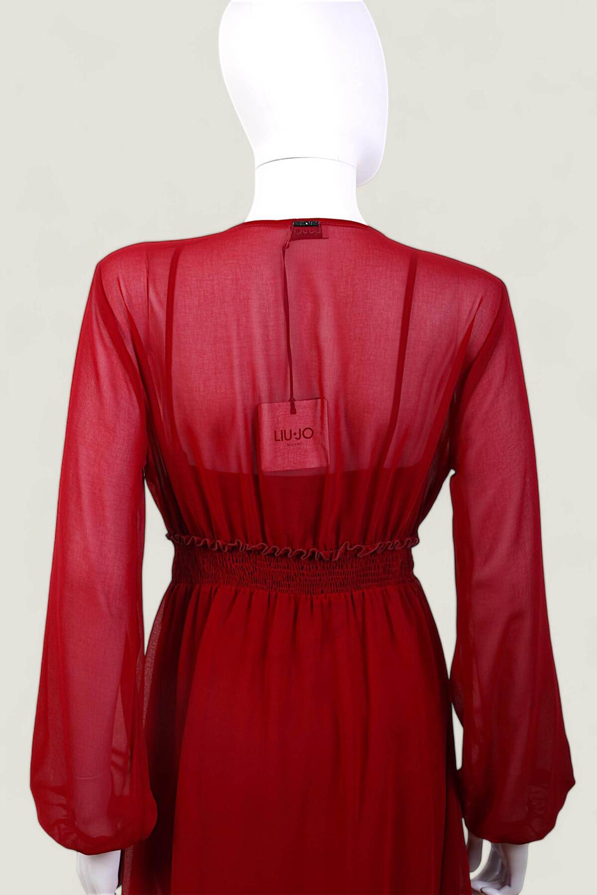 strapless open back dress Liu Jo Coral Satin Dress main image 0
