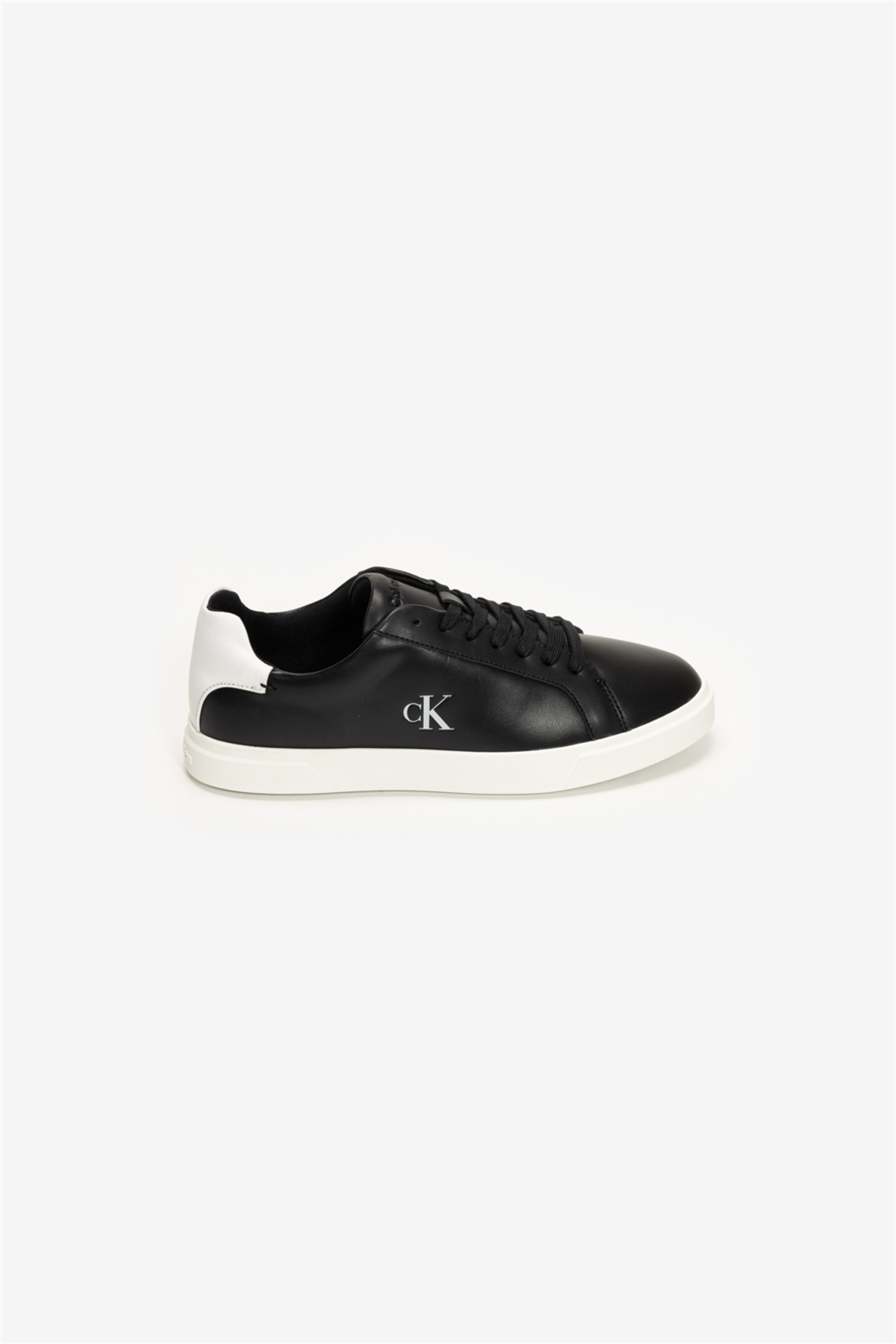 Calvin Klein Low Pro Cup Laceup Lth Moire Kadın Sneaker Siyah