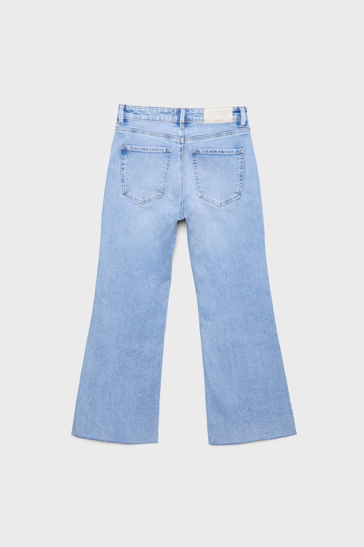 Stradivarius  D78 Cropped Çan Paça Jean - Görsel 7