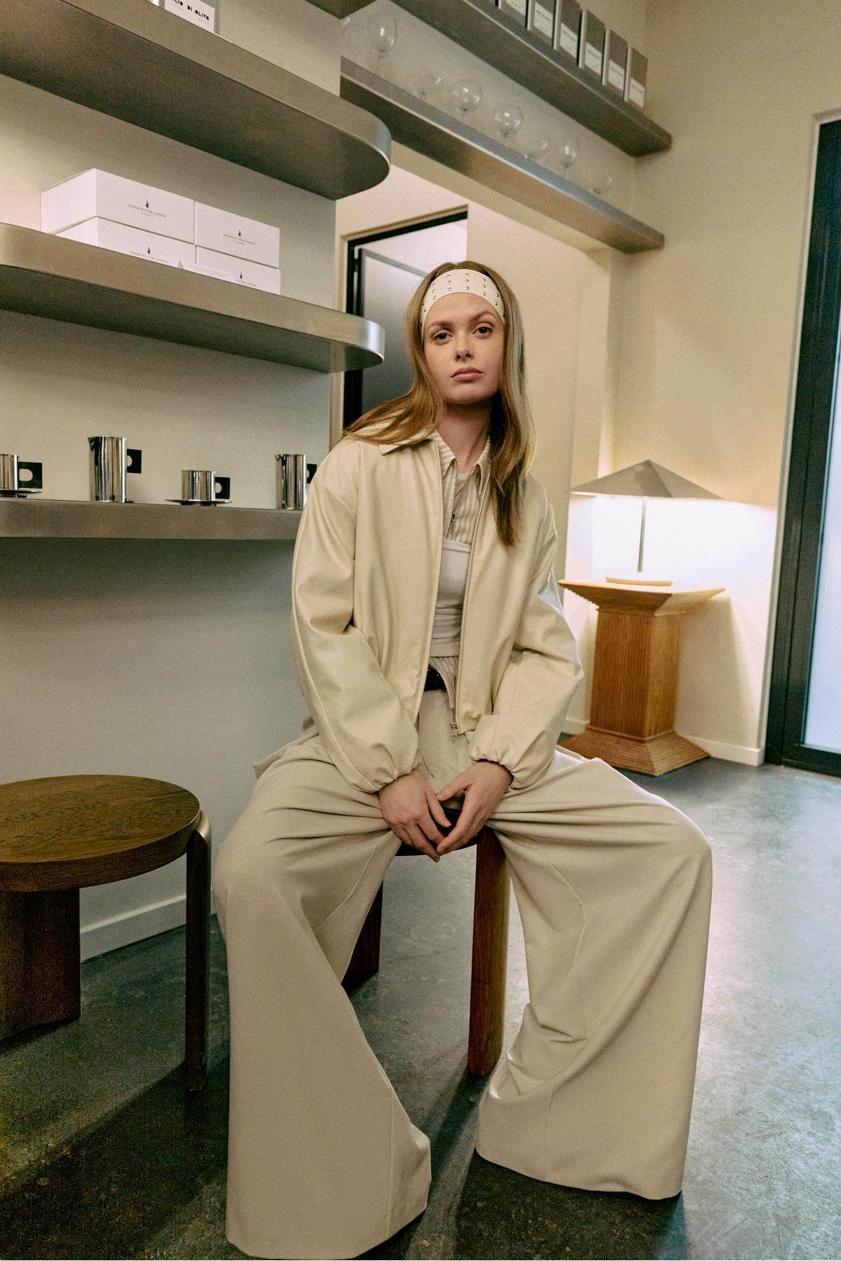 Stradivarius  Suni deri dolgulu bomber ceket - Görsel 2