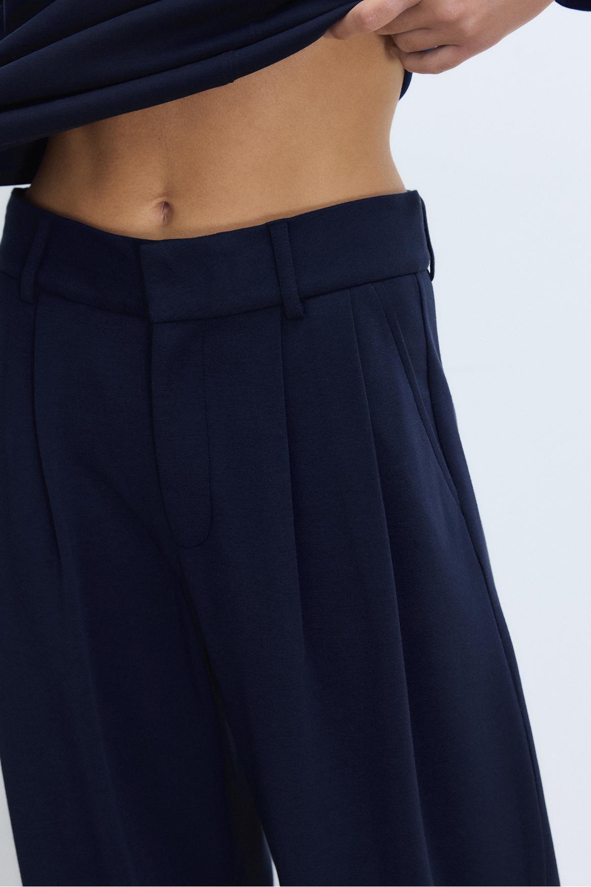 Stradivarius  Yumuşak dokulu kumaş pantolon - Görsel 4