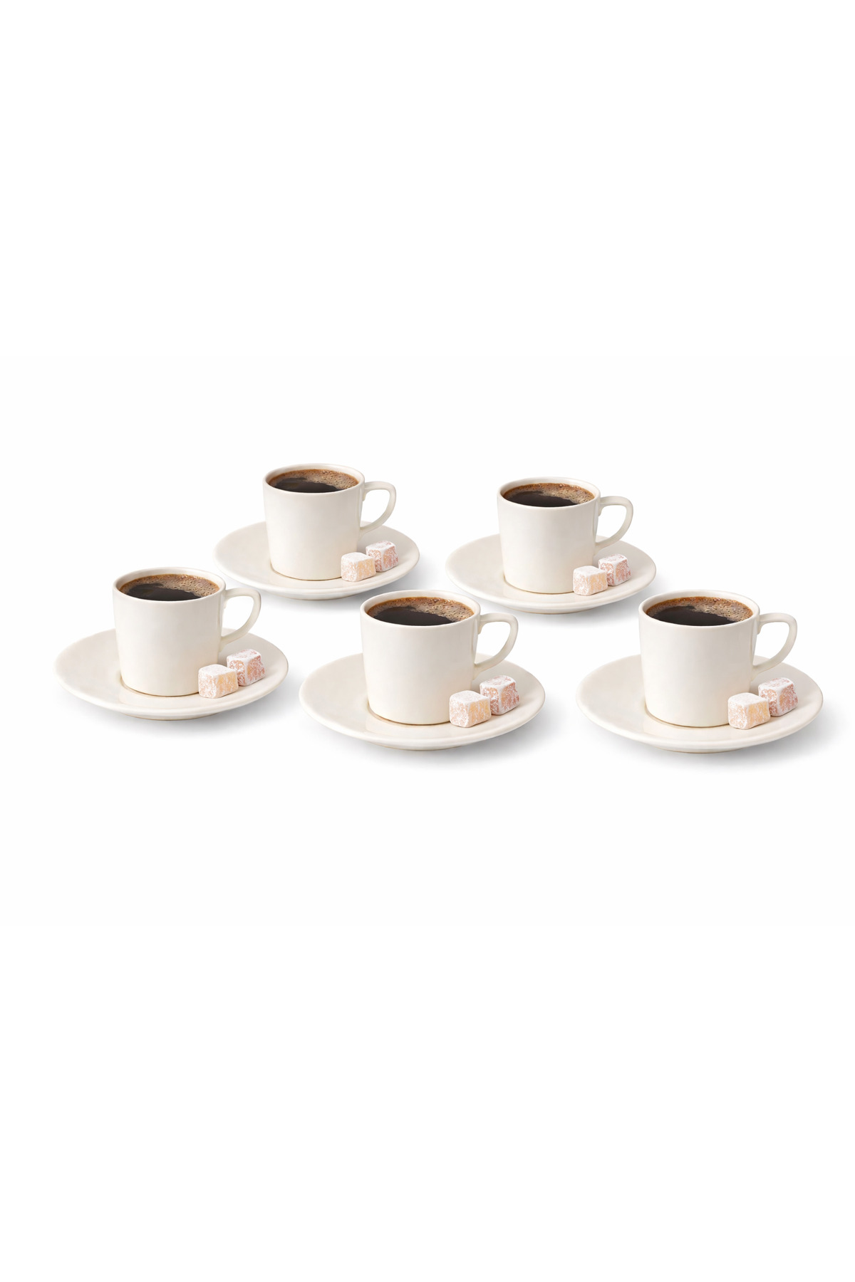 HOMESET 12 Parça Porselen Kahve Fincan Takımı 6 Kişilik - Fiyatı, Yorumları