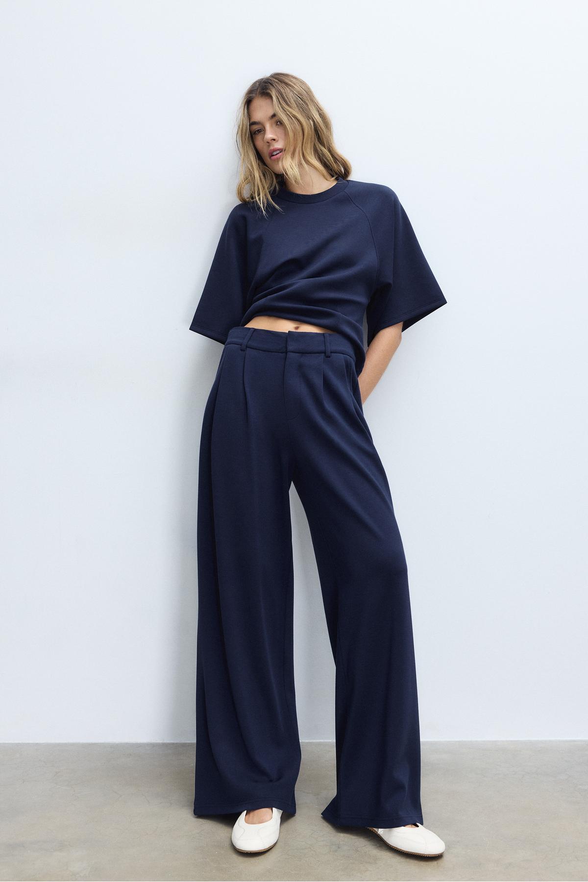 Stradivarius  Yumuşak dokulu kumaş pantolon - Görsel 2