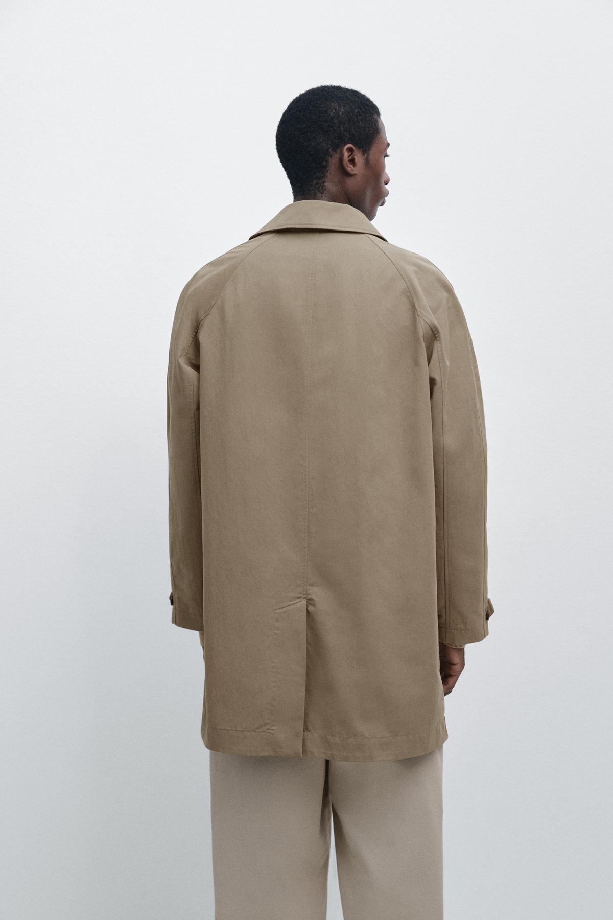 Massimo Dutti  Katlı yaka hafif trençkot - Görsel 3