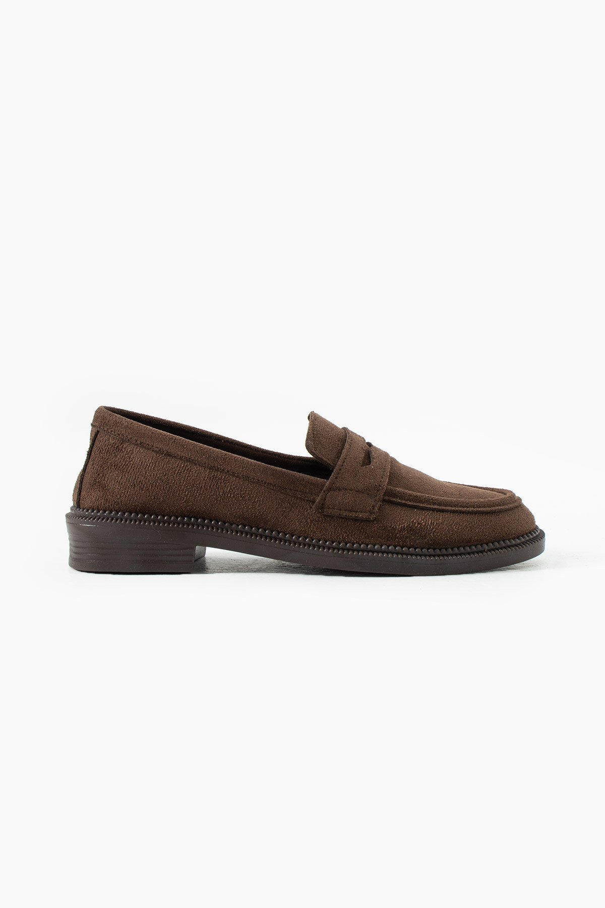 DUXAL SHOES Marlena Kadın Şık Günlük Süet Loafer Ayakkabı görsel 6