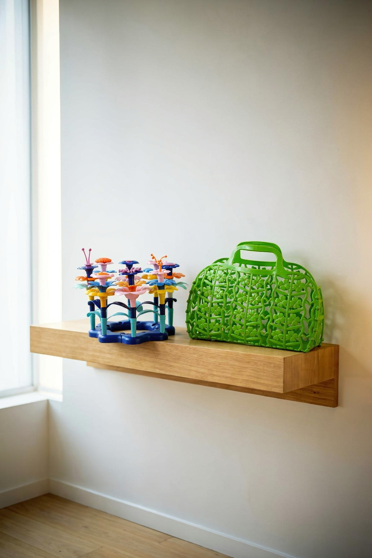 kidva 52 Parça Çantalı Okyanus Çiçek Bahçesi Yapım Seti Eğitici Blok Oyuncak Bul Tak Montessori 3 Yaş fotoğrafı 4 (önizleme)