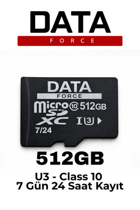 DataForce 512GB U3 Hafıza Kartı | Kamera, Telefon ve DVR Uyumlu