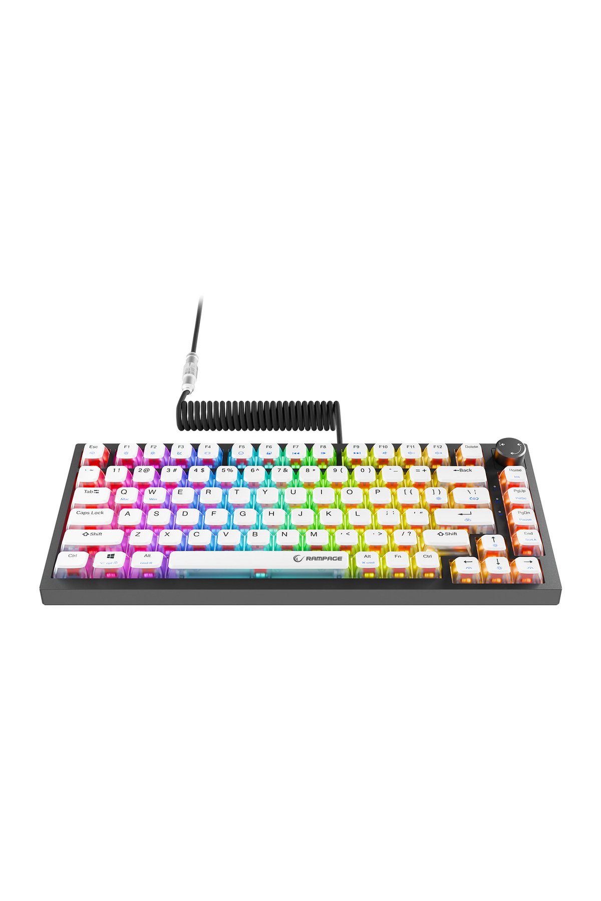 Rampage ZENITH PRO Siyah Hot Swap 8000 Hz Gasket Manyetik RGB