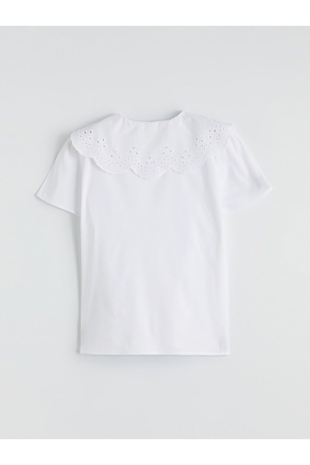 LC Waikiki Bebe Yaka Kız Çocuk Poplin Gömlek fotoğrafı 3 (önizleme)