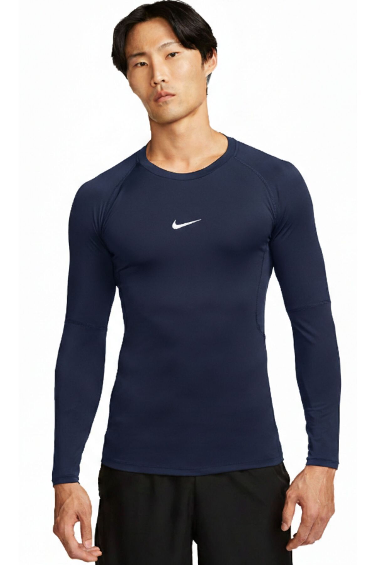 Nike Sports T-Shirt Pro Dri Fit Tight Top Ls Pro Gym Long Sleeve T 