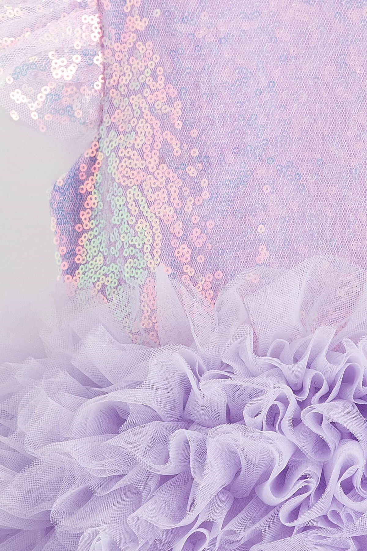 Banamio Luna Summer Kabarık Tüllü Tütülü Payetli Kız Çocuk Elbise fotoğrafı 3 (önizleme)