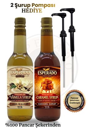 ESPERADO VANİLYA - KARAMEL AROMALI KAHVE ŞURUBU 750 ML X 2 ADET