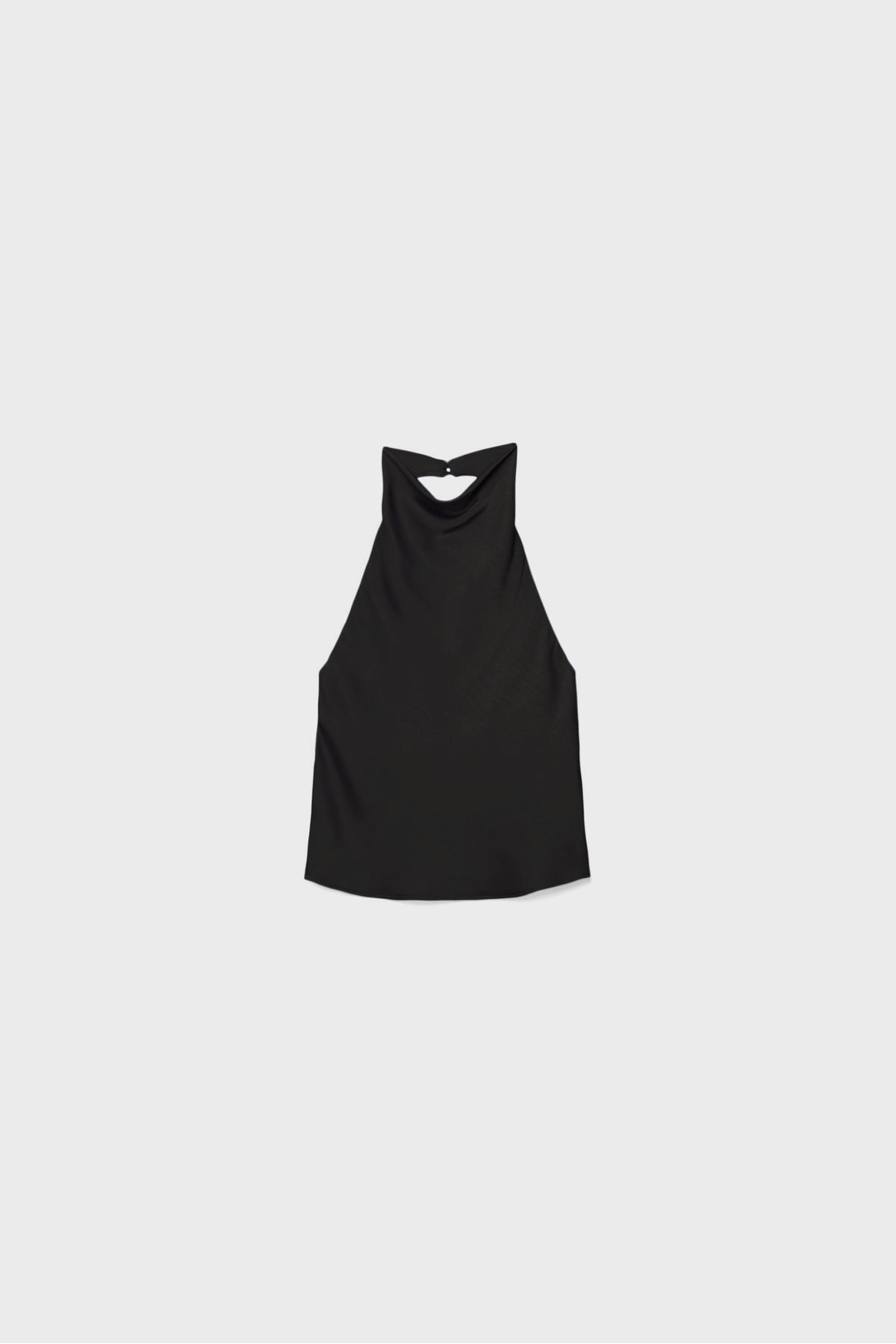 Stradivarius  Saten halter top - Görsel 6