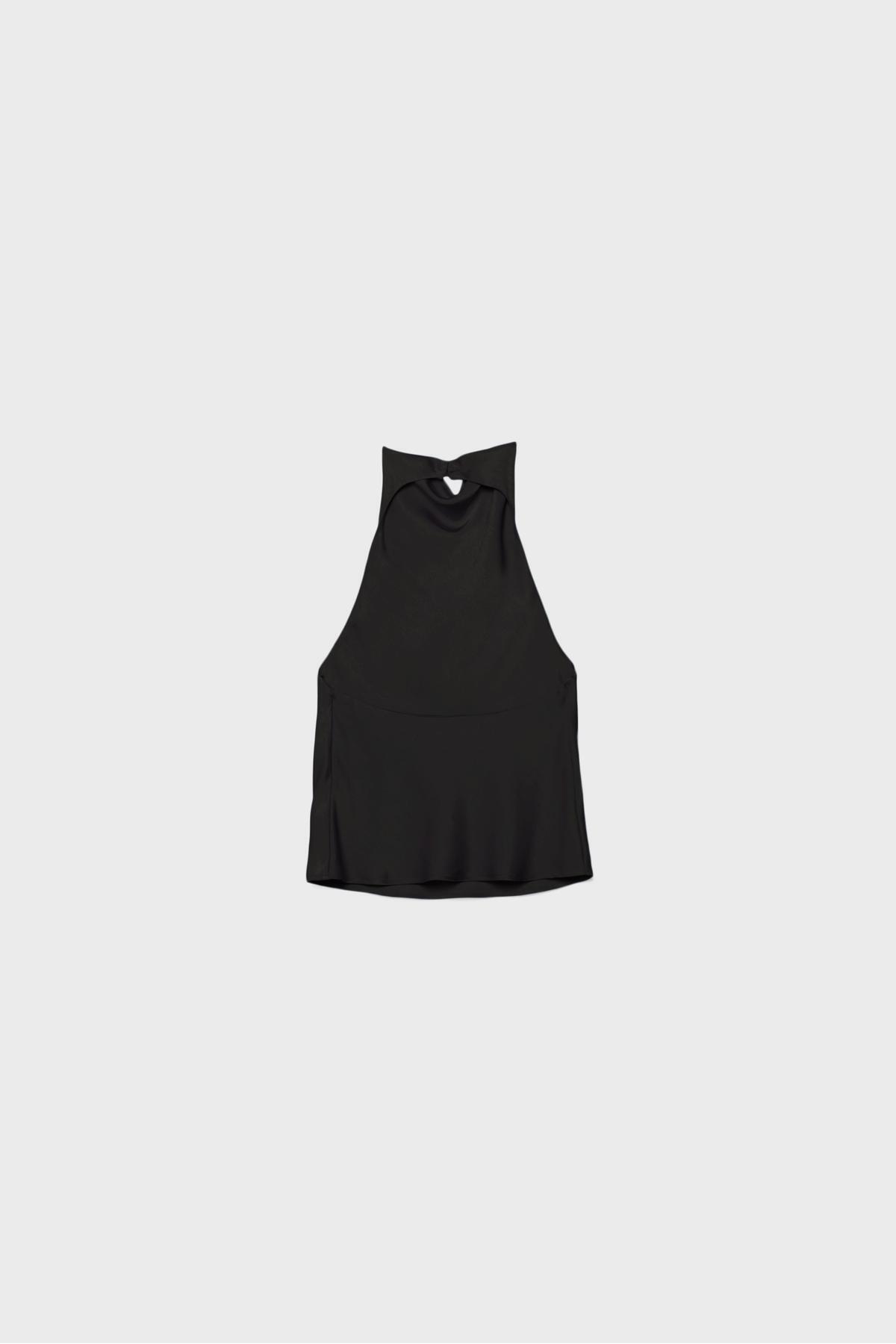 Stradivarius  Saten halter top - Görsel 7
