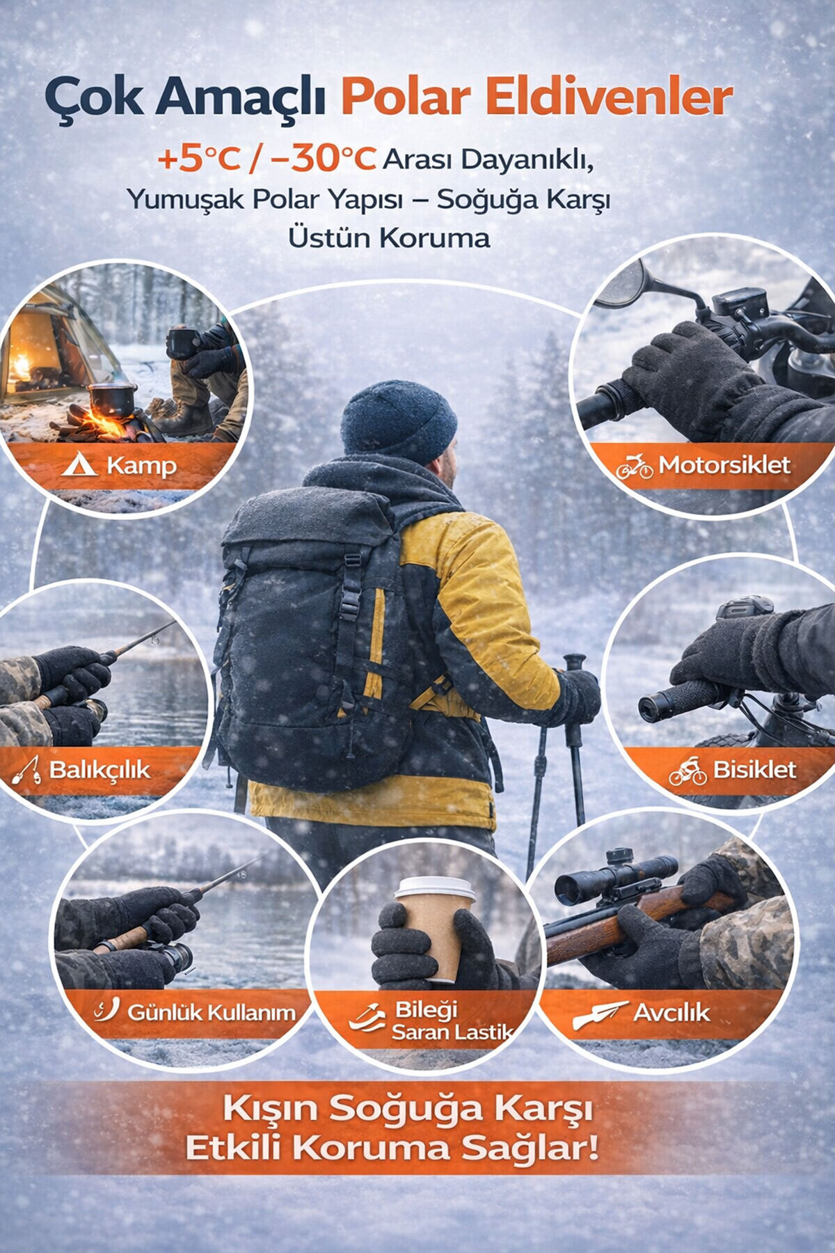 Atelier Print Büyülü Bebek Unisex Uzun Polar Eldiven fotoğrafı 6 (önizleme)