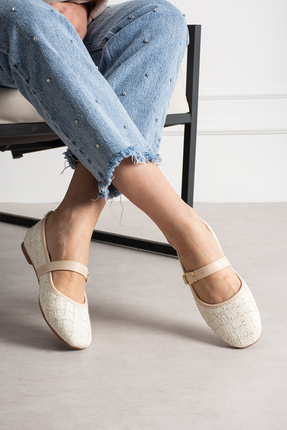 BYRAMSE Şık Tokalı Günlük Tüvit Kumaş Konforlu Rahat Ortopedik Taban Ev Ofis ...