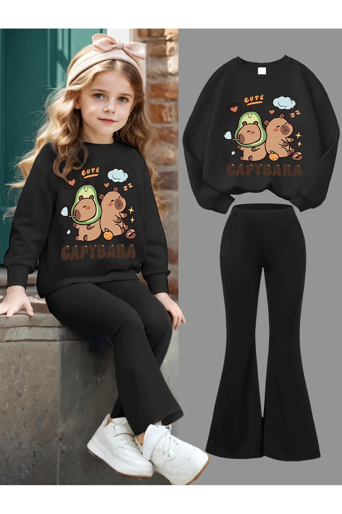 cc collection Devojčin zimski debeo španski kapibara set od 2 komada