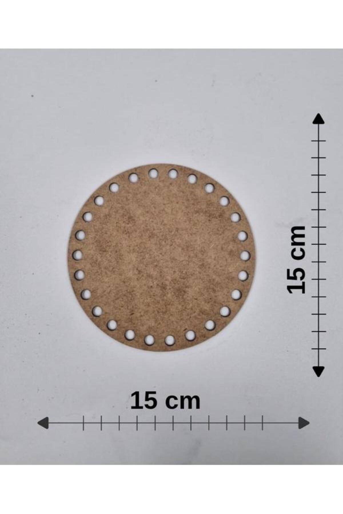 Wooden 15x15 Cm 10 Pieces Tray Knitting Plate Underplate Perforated Base Crochet Base Basket Base