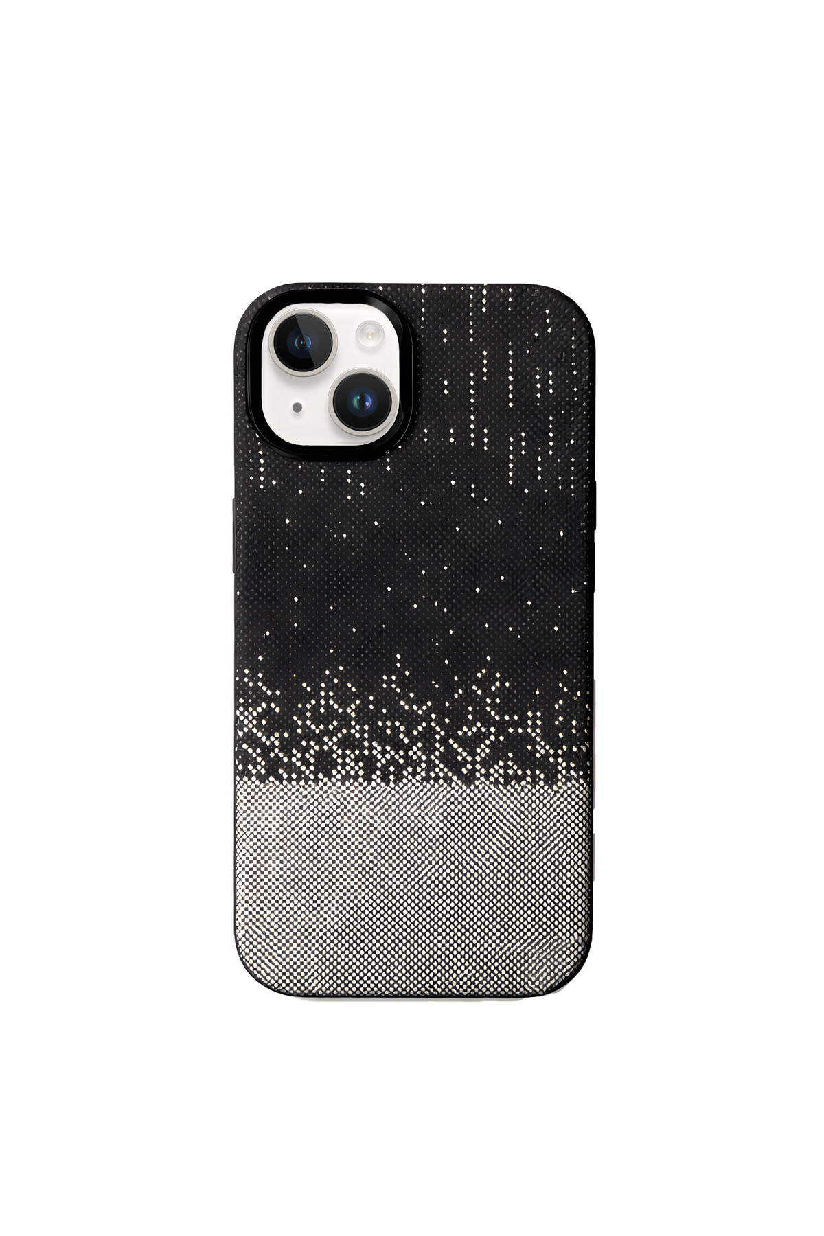 Apple iPhone 14 ile Uyumlu MagSafe Şarj Özellikli İnce Yapılı Karbon Kevlar Kılıf - Beyaz