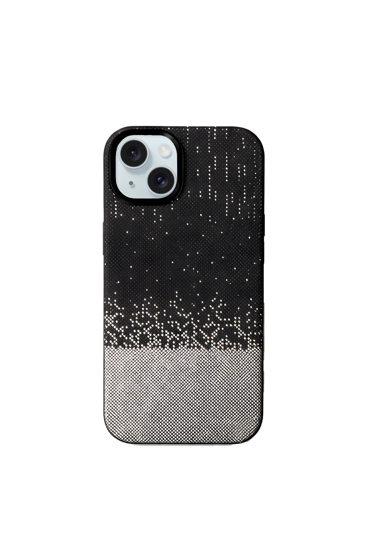 Apple iPhone 15 ile Uyumlu MagSafe Şarj Özellikli İnce Yapılı Karbon Kevlar Kılıf - Beyaz