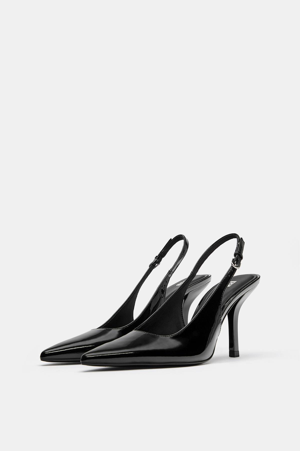 Pull & Bear  Rugan topuklu ayakkabı - Görsel 4