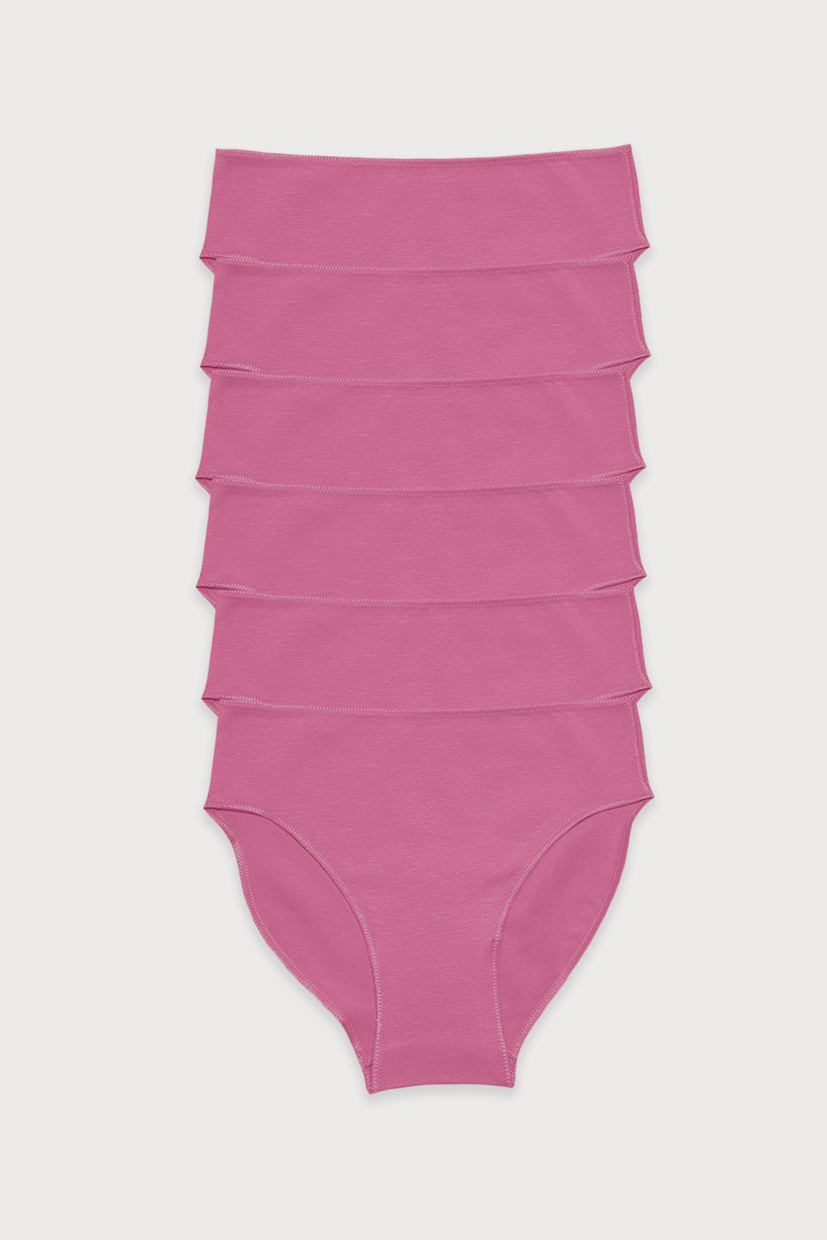 Women's Dusty Rose 6-Pack Modal Slim Fit Intermediate Waist Slip Panties 187