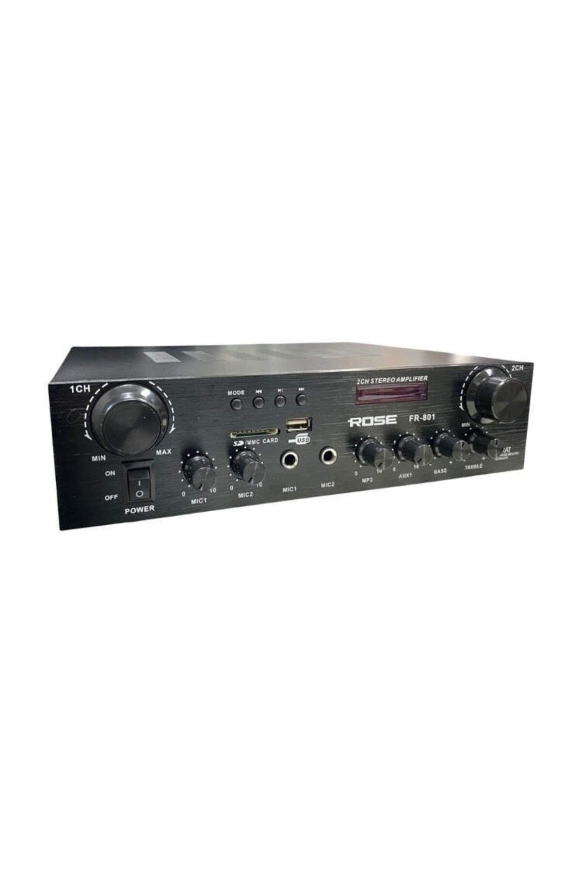 Rose FR-801 2x100 Watt 2 Zone Trafolu Stereo Anfi - Fiyatı, Yorumları