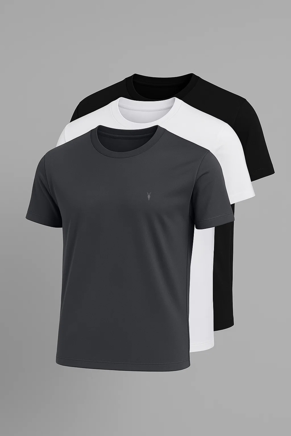 COMBİNE MİCHAİL  Erkek Rahat Kısa Kollu Trend 3 Lü Tişört