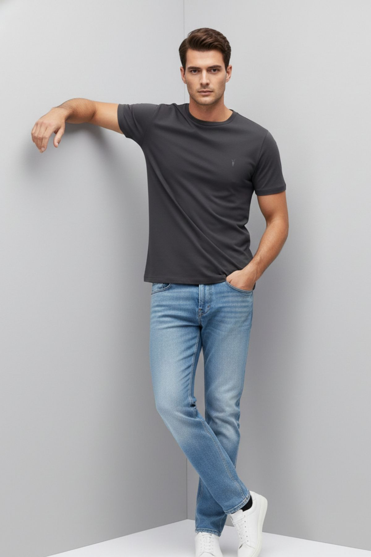 COMBİNE MİCHAİL  Erkek Rahat Kısa Kollu Trend 3 Lü Tişört - Görsel 6