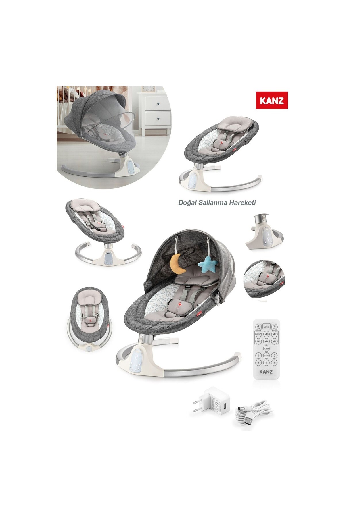 Smoked Flamingo Electric Infant Carrier