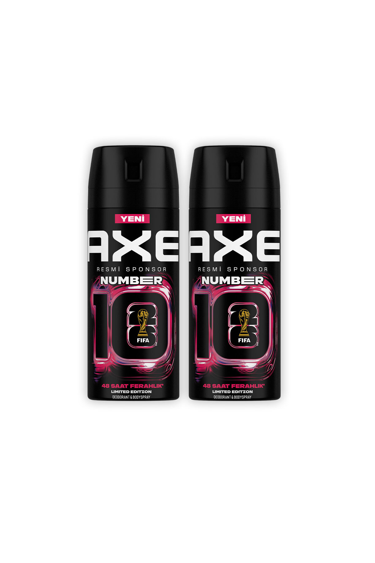 Axe Erkek Deodorant Number 10 Body Spray Limited Edition 150 ml X2
