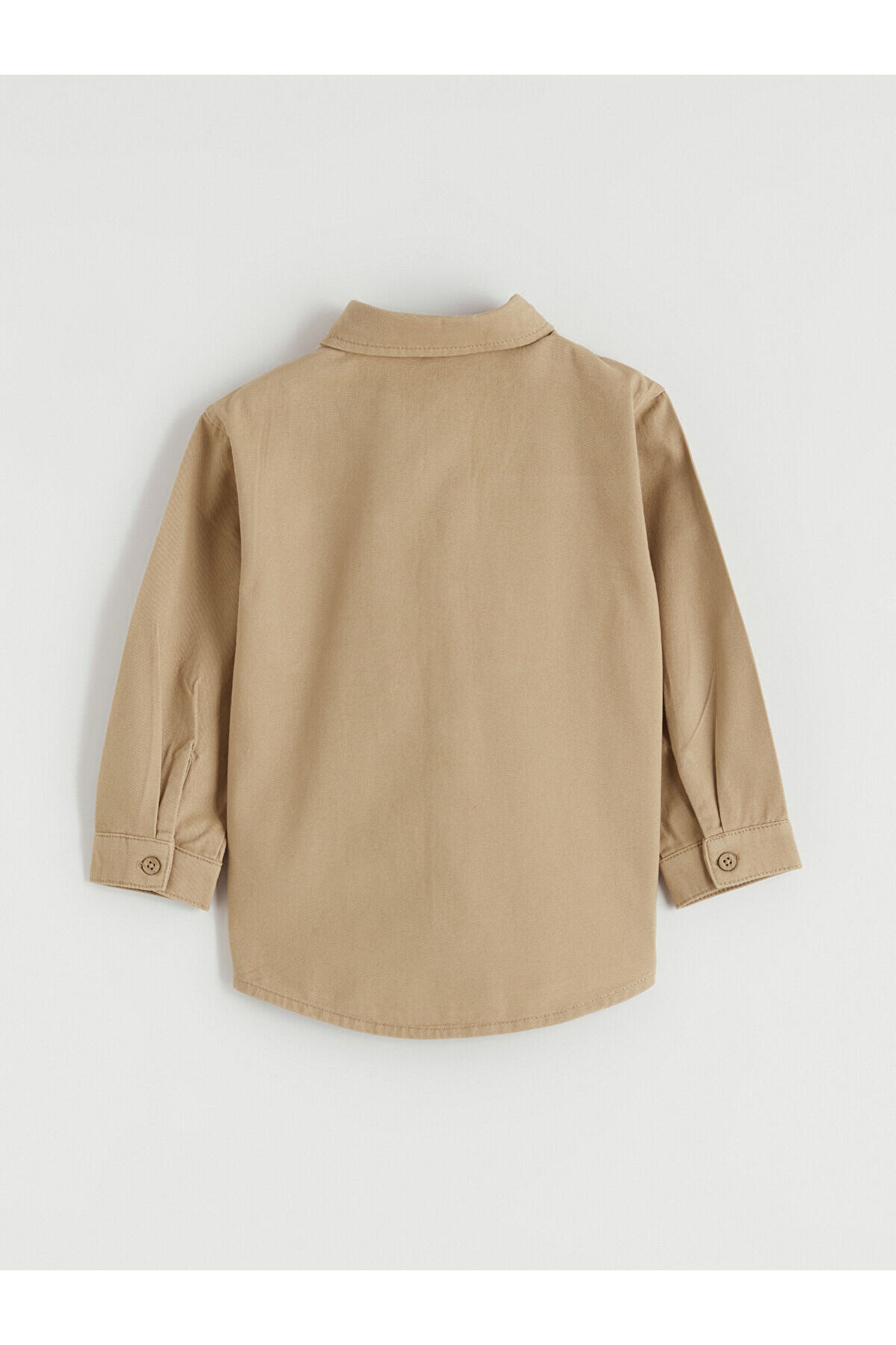 LC Waikiki Elsiva Collection Bej Erkek Çocuk Gabardin Gömlek ve Pantolon fotoğrafı 4 (önizleme)