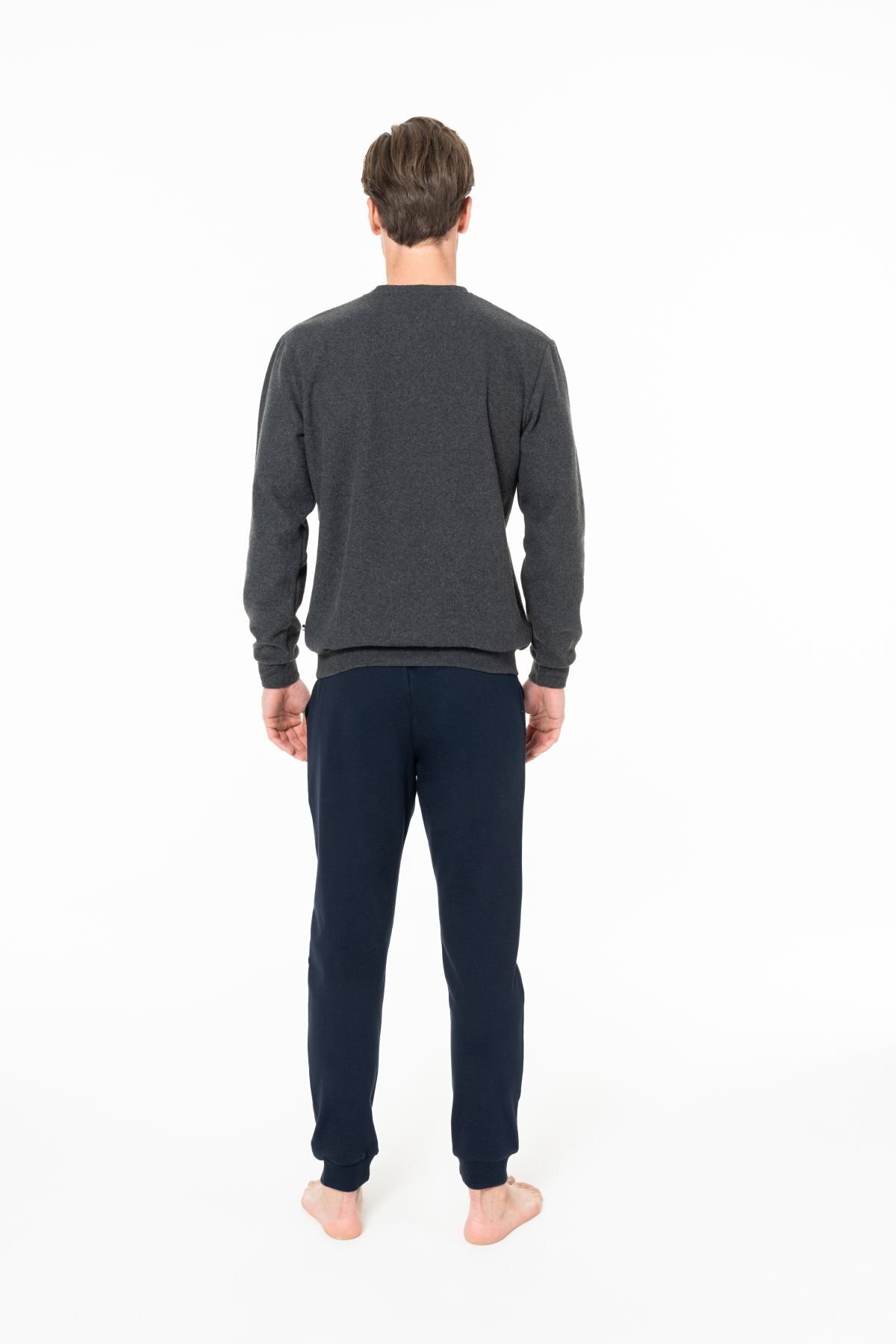 ست پیژامه و لباس خواب مردانه یقه گرد | یو اس پولو U.S. Polo Assn. USPOLO18995EKPT TR - تصویر 4