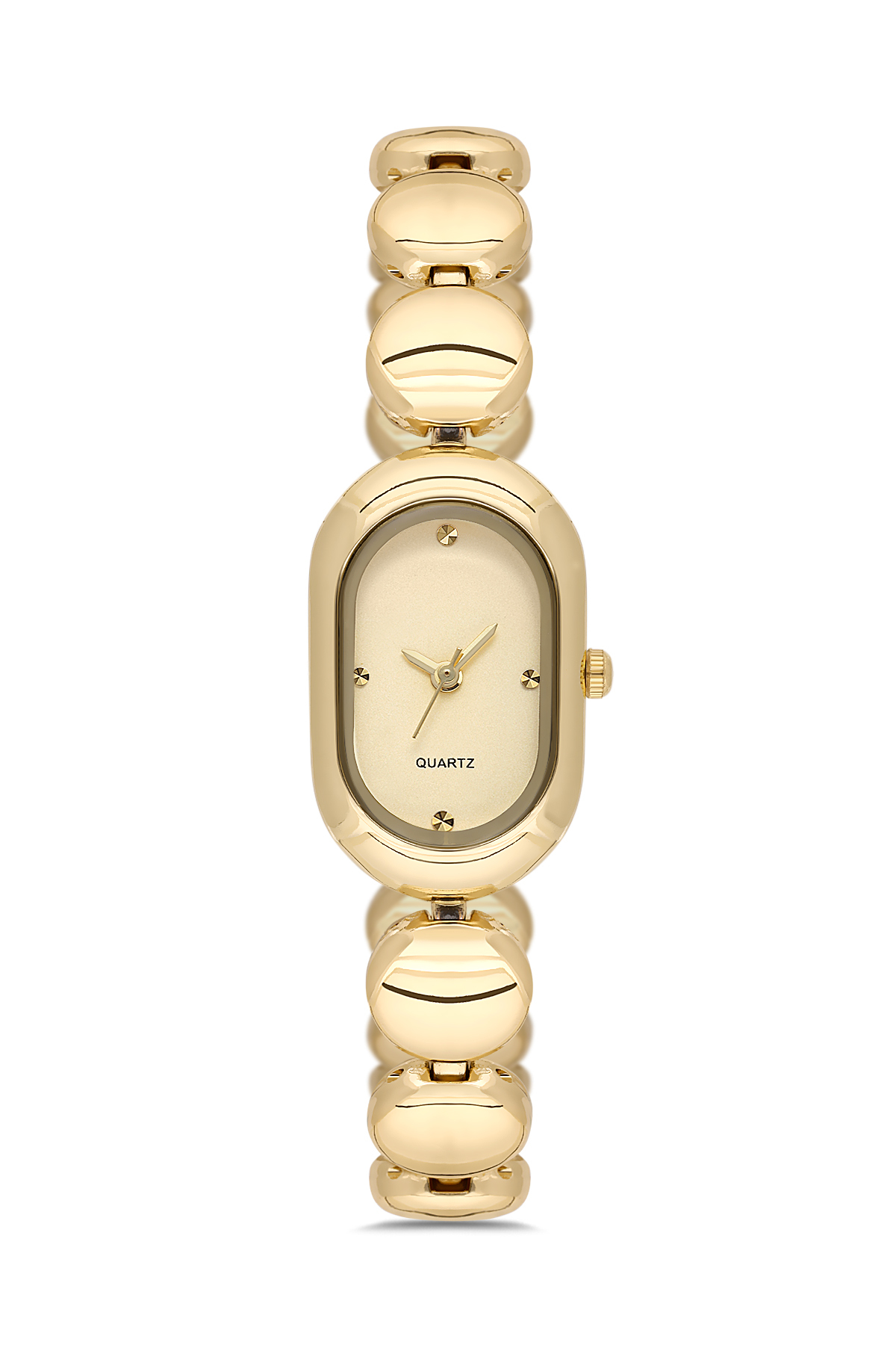 Women's Oval Vintage model gold color steel Wrist Watch TCTSN001601S0470