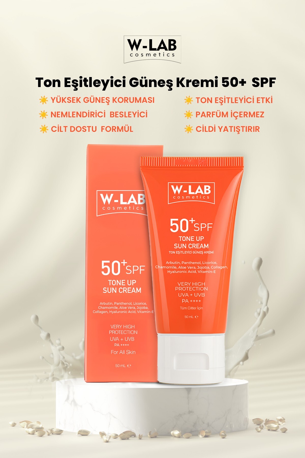 Tone UP Ton Eşitleyici Güneş Kremi 50+SPF 50 ml. — WLAB-U-336 — تصویر 4 از 5