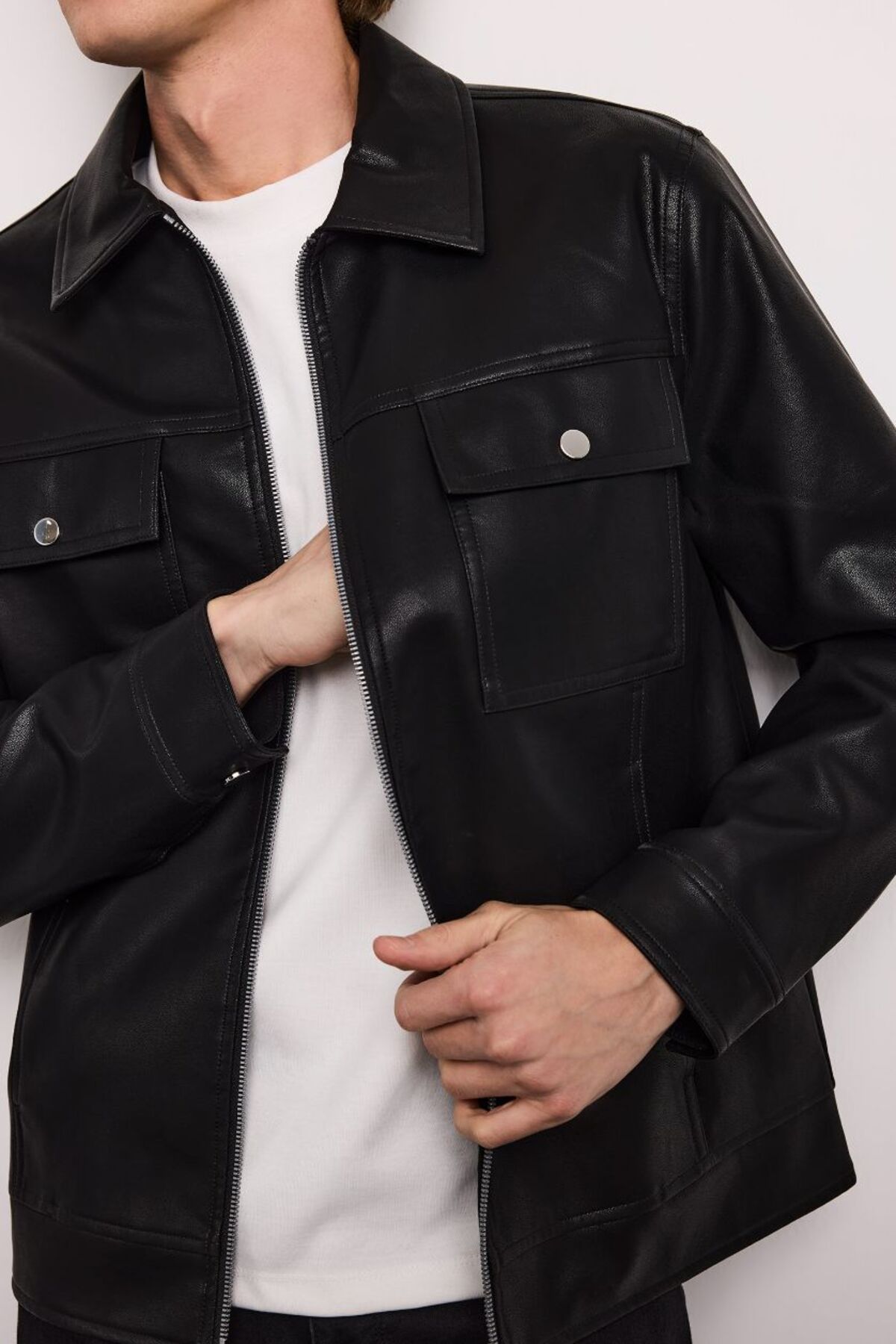 Defacto  Erkek Mont F7745AX/BK27 BLACK - Görsel 2