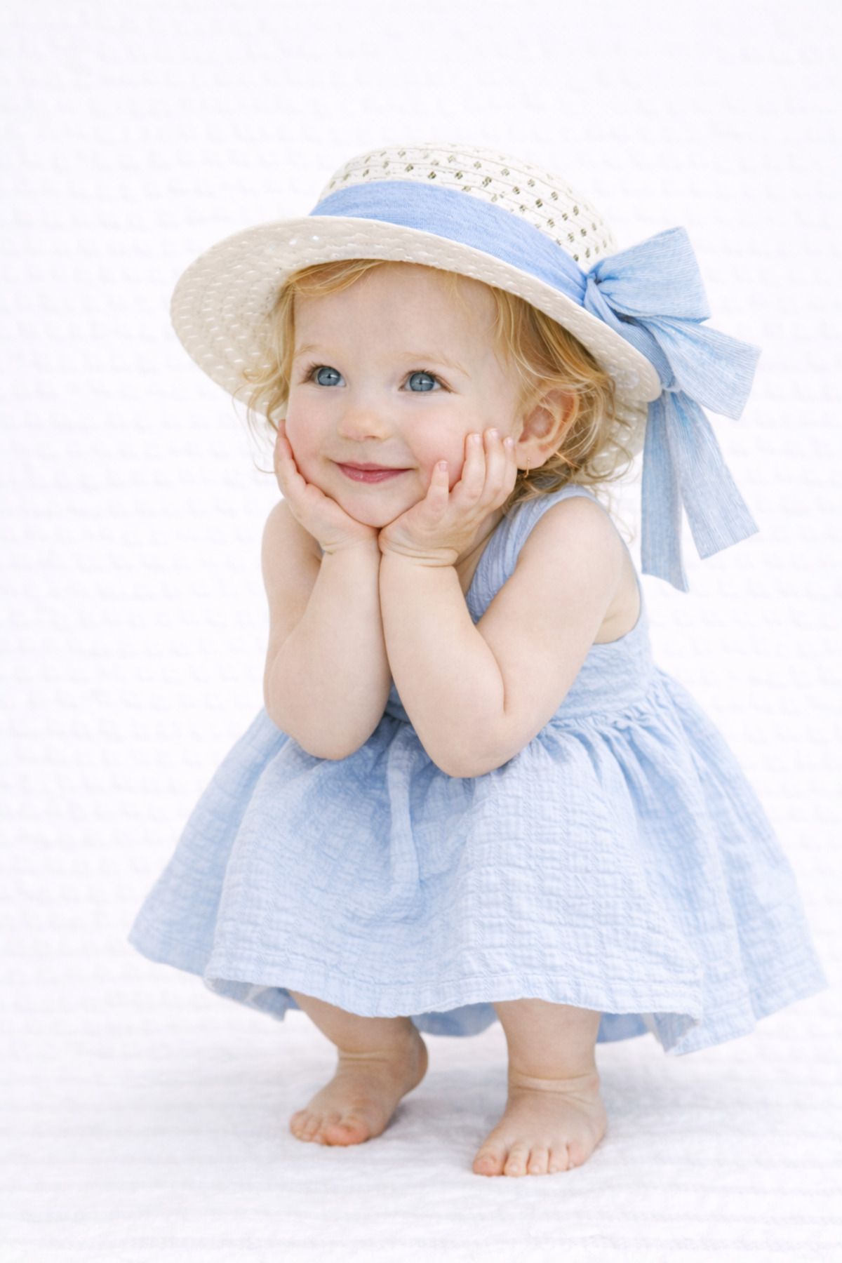 Chicsy Baby Tatlı Kız Bebek Yazlık Fiyonklu Şapkalı Pamuklu 2'li elbise fotoğrafı 6 (önizleme)