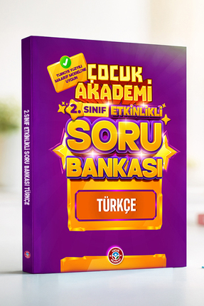 Çocuk Akademi 2.⁠ ⁠Sınıf Etkinlikli Soru Bankası Türkçe Kitabı