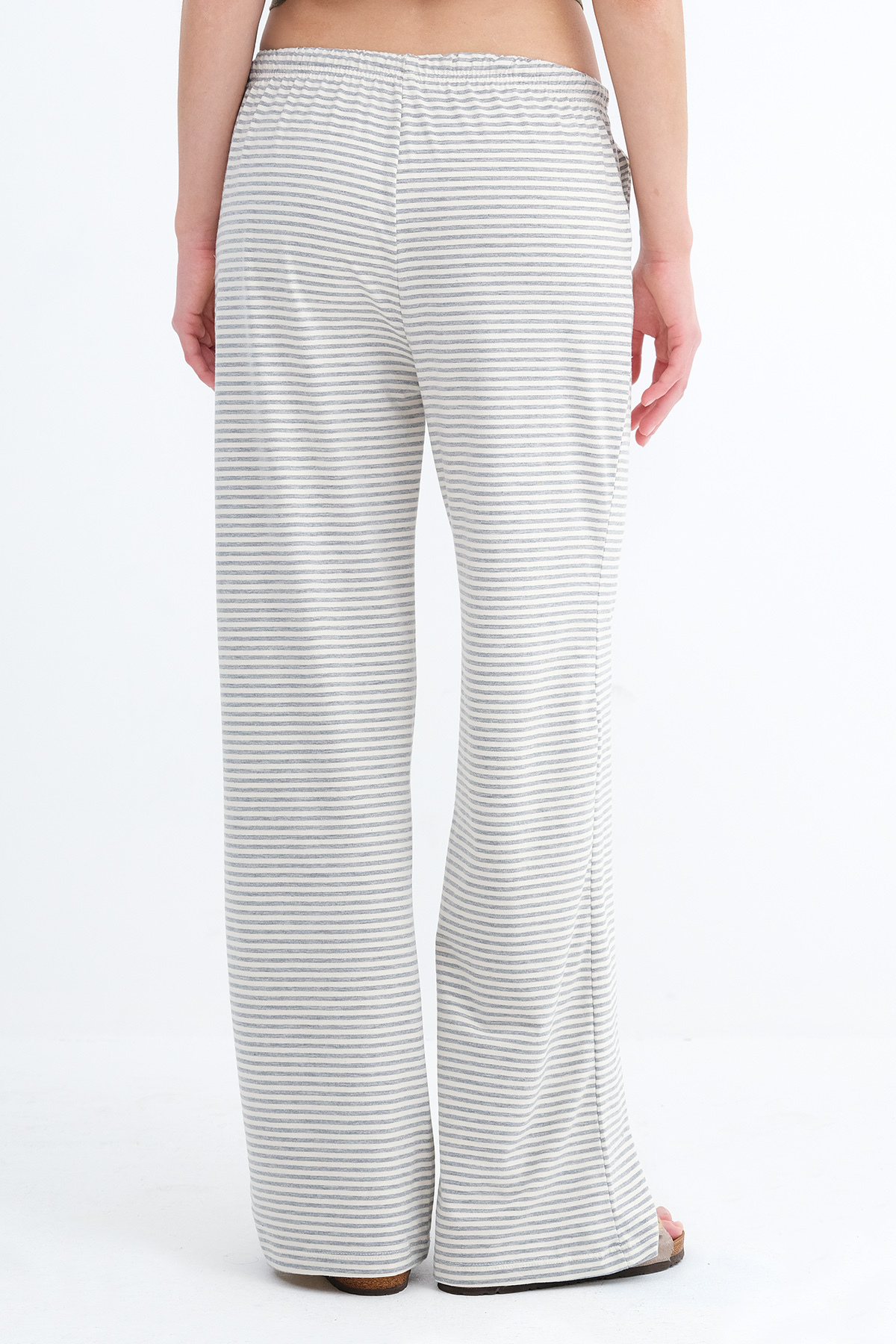 Addax Çizgili Wide Leg Eşofman EŞF10558 görsel 6