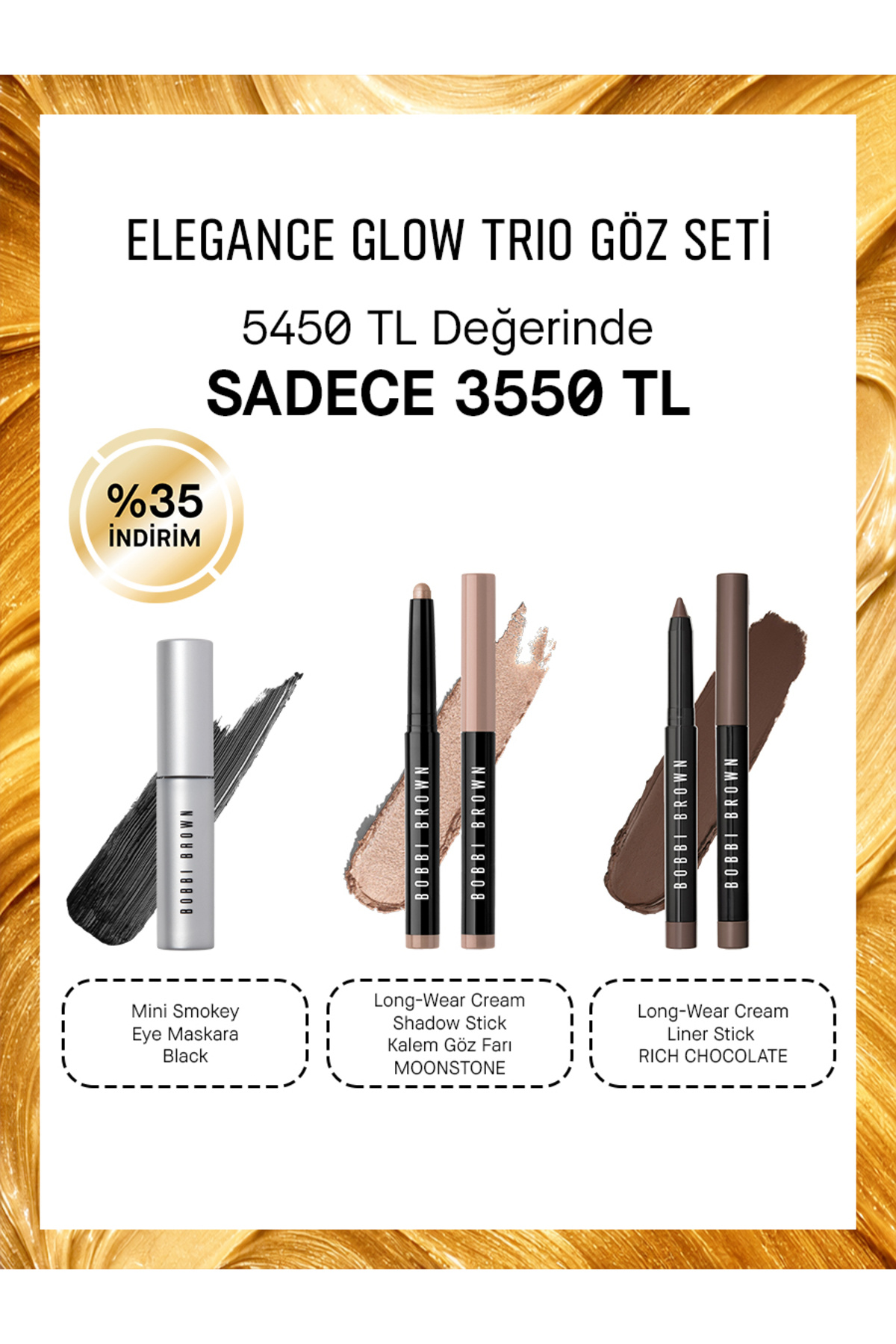 Bobbi Brown Elegance Glow Trio Göz Seti - Fiyatı, Yorumları