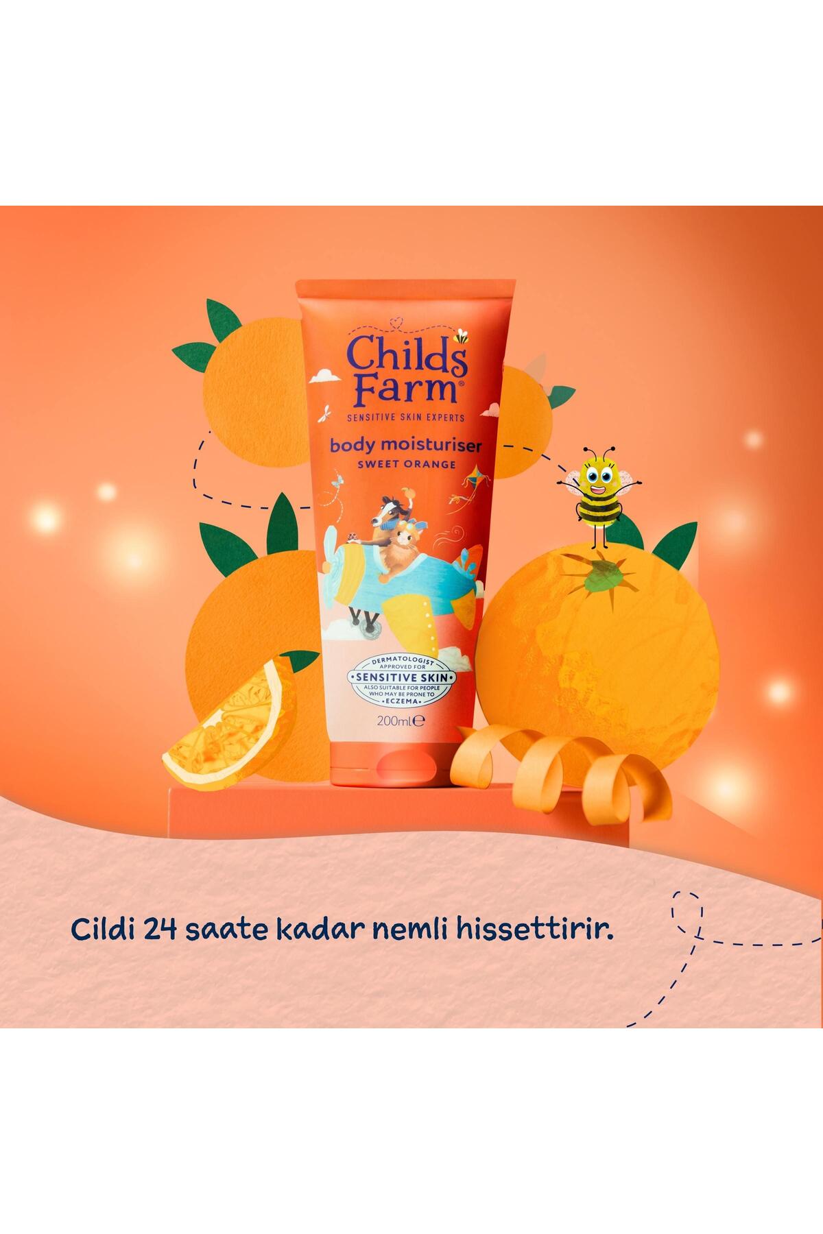 Childs Farm Tatlı Portakal Bebek Nemlendirici 200 ml fotoğrafı 5 (önizleme)