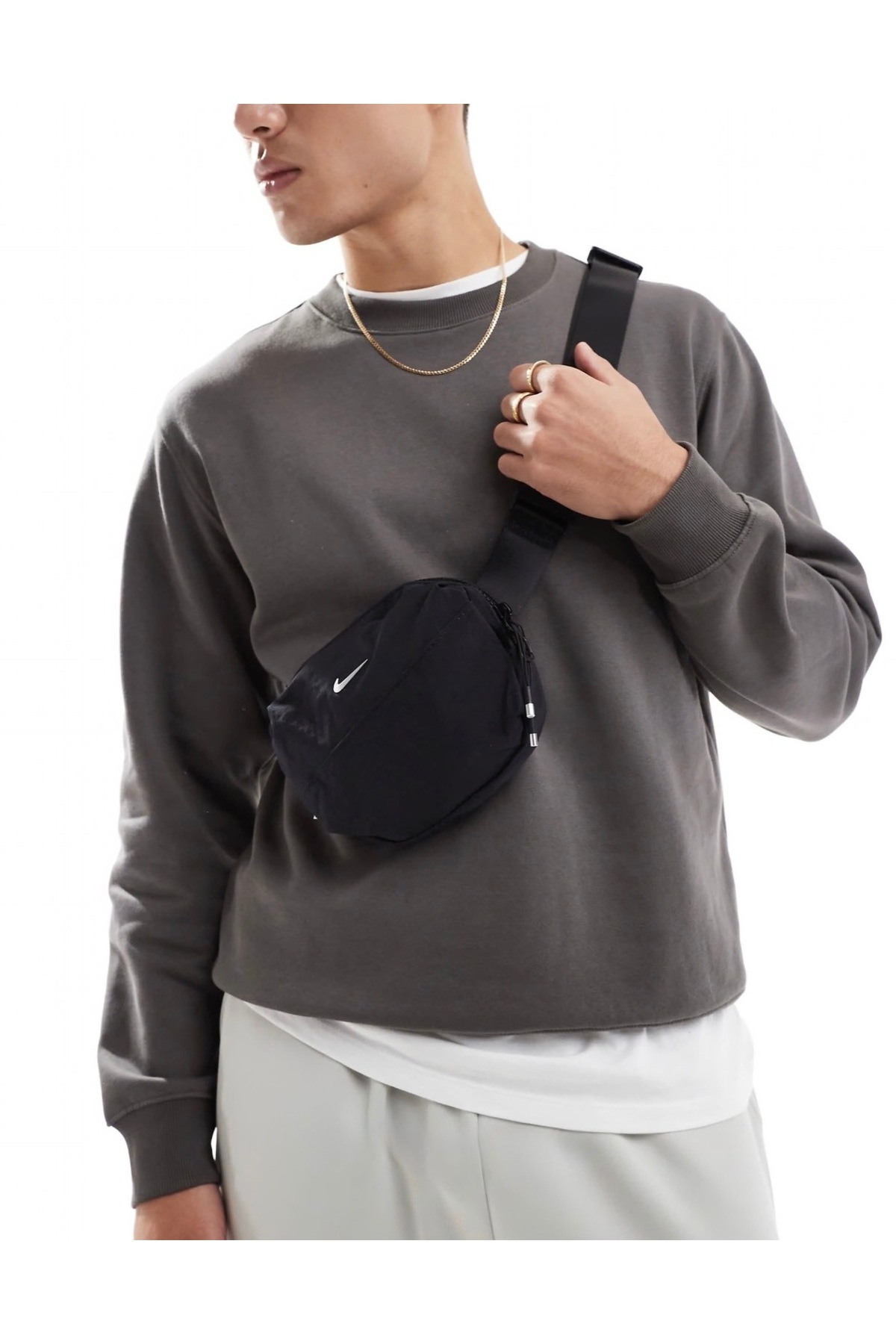 Nike Aura Waistpack 2 Litre Kapasiteli Siyah Kadın Bel Çantası görsel 5