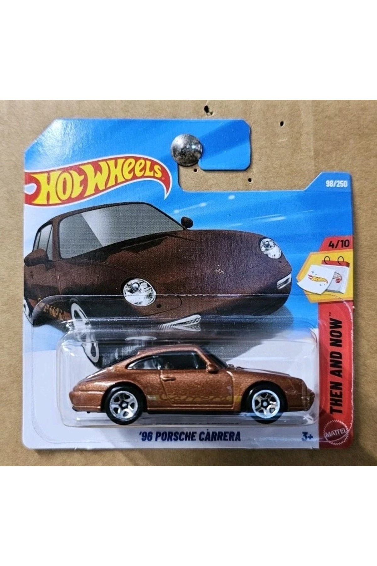HOT WHEELS ’96 Porsche Carrera 98/250 4/10 Then and Now 2026 Bronz Metalik 911 Kasa fotoğrafı 2 (önizleme)