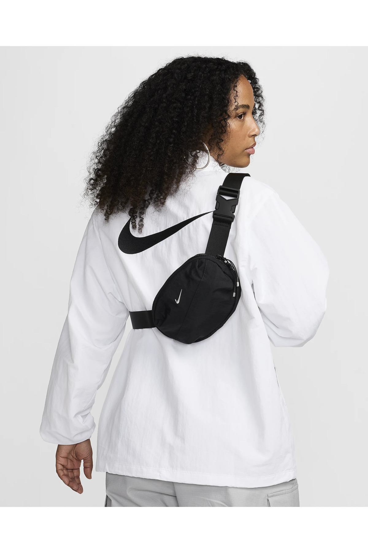 Nike Aura Waistpack 2 Litre Kapasiteli Siyah Kadın Bel Çantası görsel 2