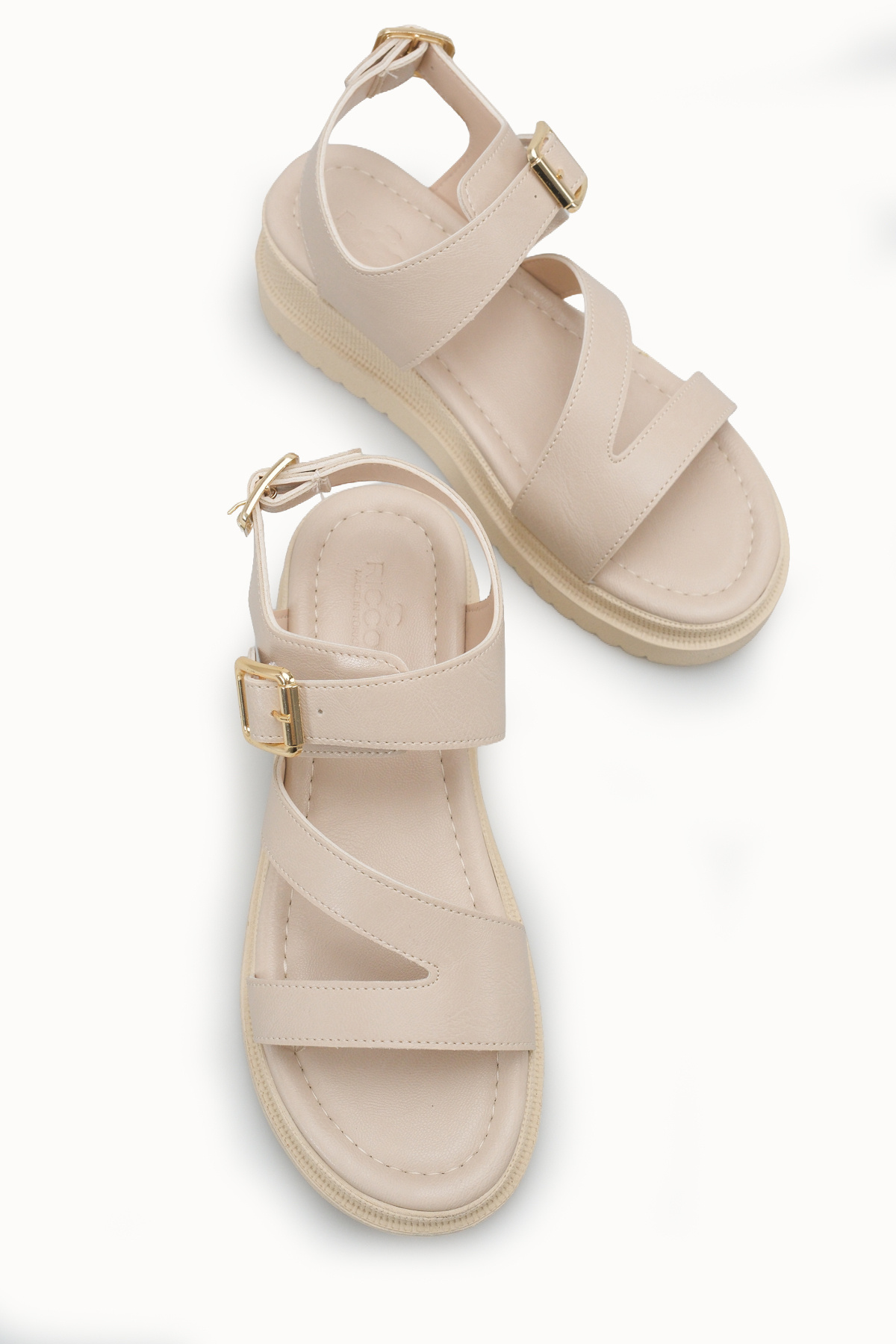 Riccon  Kadın Sandalet 0012808 Bej - Görsel 6