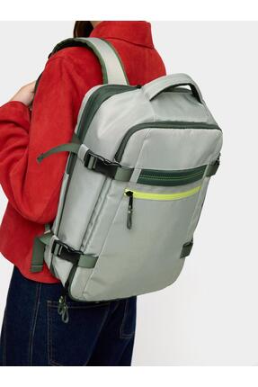 Parfois Teknik Kumaş Kabin Boy Sırt Çantası(Açık Haki)