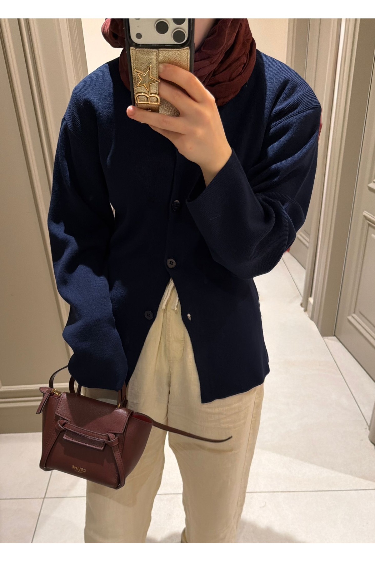 Çınar Couture  LACİVERT HIRKA - Görsel 2