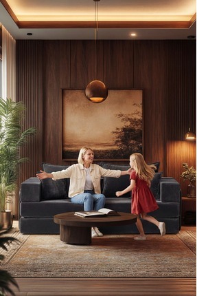 Huga Mobilya Zara Kanepe, Fitilli Kadife, Yatak Olabilen, Tamamen Fermuarlı, ...