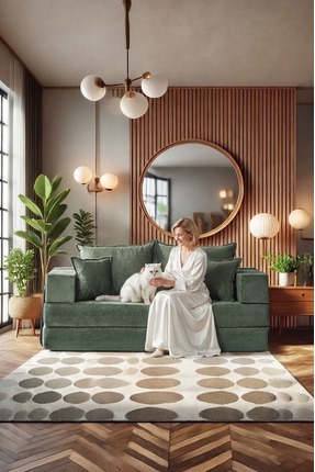 Huga Mobilya Zara Kanepe, Fitilli Kadife, Yatak Olabilen, Tamamen Fermuarlı, ...